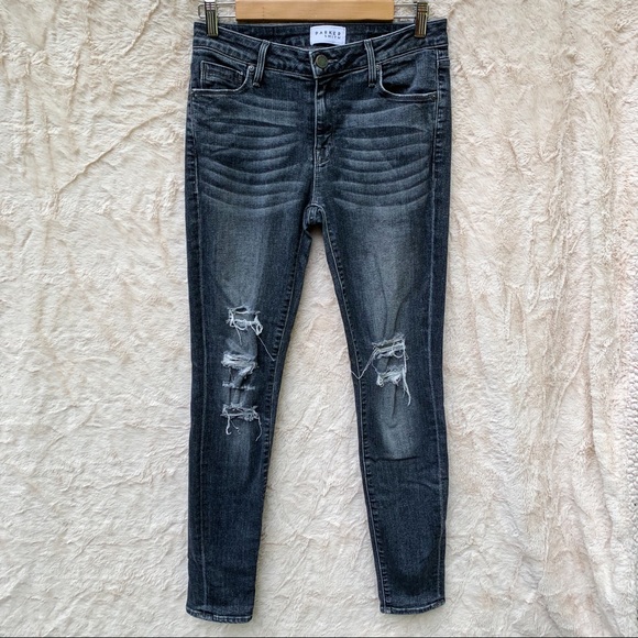 PARKER SMITH Denim - Parker Smith Skinny Black Distressed Jeans